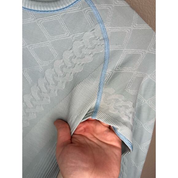 LULULEMON Restless Pullover Heathered Caspian Blue Size 6 - Picture 4 of 9